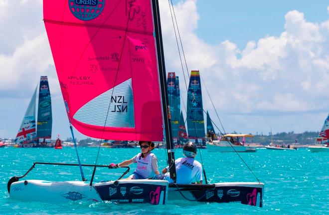 Hobie Junior Wave Regatta – America's Cup Endeavour Race © David Brookes